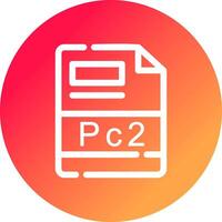 pc2 Créatif icône conception vecteur