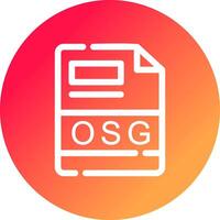 OSG Créatif icône conception vecteur