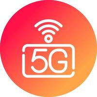 5g réseau Créatif icône conception vecteur