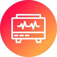 conception d'icône créative moniteur ekg vecteur