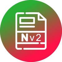 nv2 Créatif icône conception vecteur
