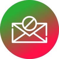 conception d'icône créative de bloc d'email vecteur