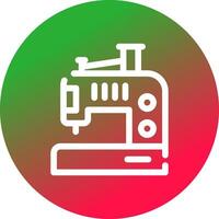 conception d'icône créative de machine à coudre vecteur