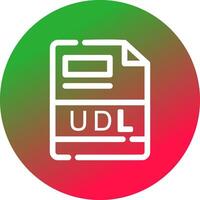 udl Créatif icône conception vecteur