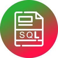 sql Créatif icône conception vecteur