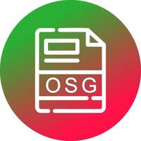 OSG Créatif icône conception vecteur