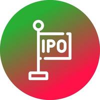 ipo Créatif icône conception vecteur