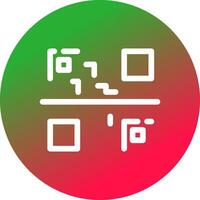 conception d'icône créative de code qr vecteur