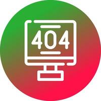 Erreur 404 Créatif icône conception vecteur