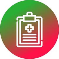 conception d'icône créative de rapport de santé vecteur