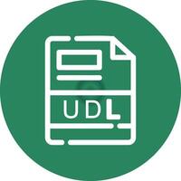 udl Créatif icône conception vecteur