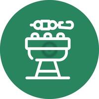 conception d'icône créative barbecue vecteur