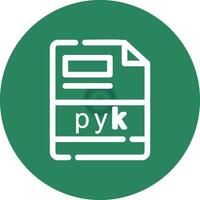 pyk Créatif icône conception vecteur