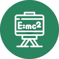 conception d'icône créative de relativité vecteur