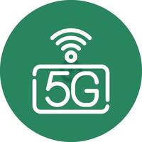 5g réseau Créatif icône conception vecteur