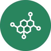 conception d'icône créative de molécule vecteur