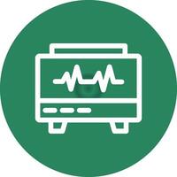 conception d'icône créative moniteur ekg vecteur