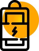 conception d'icône créative de batterie de charge vecteur