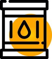 conception d'icône créative de baril de pétrole vecteur