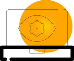 ordinateur vision Créatif icône conception vecteur