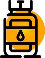 gaz cylindre Créatif icône conception vecteur