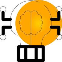 Profond apprentissage Créatif icône conception vecteur