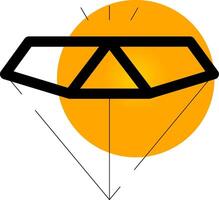 conception d'icône créative diamant vecteur