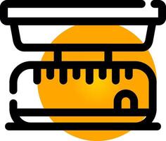 conception d'icône créative balance de cuisine vecteur