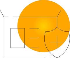 Assurance paquet Créatif icône conception vecteur