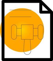 conception d'icône créative de loi vecteur