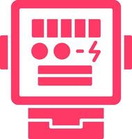 conception d'icône créative de compteur électrique vecteur