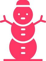 conception d'icône créative bonhomme de neige vecteur