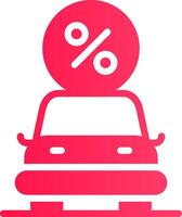 conception d'icône créative de prêt de voiture vecteur