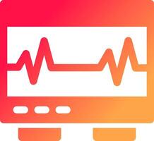 électrocardiogramme Créatif icône conception vecteur