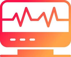 électrocardiogramme Créatif icône conception vecteur