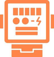 conception d'icône créative de compteur électrique vecteur