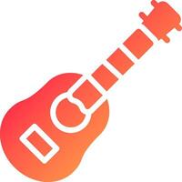 conception d'icône créative de guitare acoustique vecteur