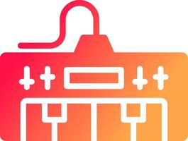 conception d'icône créative de piano électrique vecteur