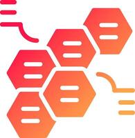 en alternance hexagones Créatif icône conception vecteur