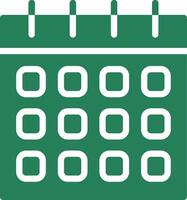 conception d'icônes créatives de calendrier vecteur