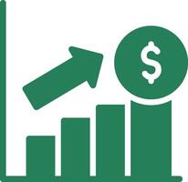 conception d'icône créative de profit vecteur