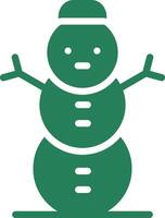 conception d'icône créative bonhomme de neige vecteur