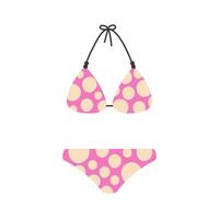 rose femmes bikini maillot de bain vecteur illustration