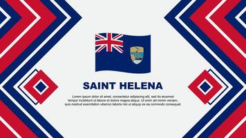 Saint Helena drapeau abstrait Contexte conception modèle. Saint Helena indépendance journée bannière fond d'écran vecteur illustration. Saint Helena conception