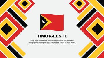 timor leste drapeau abstrait Contexte conception modèle. timor leste indépendance journée bannière fond d'écran vecteur illustration. timor leste