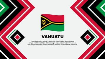 Vanuatu drapeau abstrait Contexte conception modèle. Vanuatu indépendance journée bannière fond d'écran vecteur illustration. Vanuatu conception