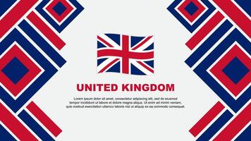 uni Royaume drapeau abstrait Contexte conception modèle. uni Royaume indépendance journée bannière fond d'écran vecteur illustration. uni Royaume