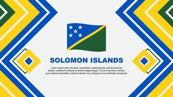 Salomon îles drapeau abstrait Contexte conception modèle. Salomon îles indépendance journée bannière fond d'écran vecteur illustration. Salomon îles conception