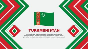 turkménistan drapeau abstrait Contexte conception modèle. turkménistan indépendance journée bannière fond d'écran vecteur illustration. turkménistan conception