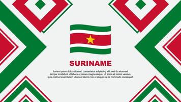 suriname drapeau abstrait Contexte conception modèle. suriname indépendance journée bannière fond d'écran vecteur illustration. suriname indépendance journée